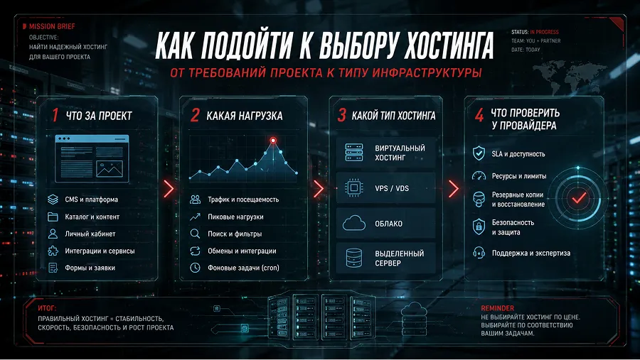 С чего начинать выбор хостинга